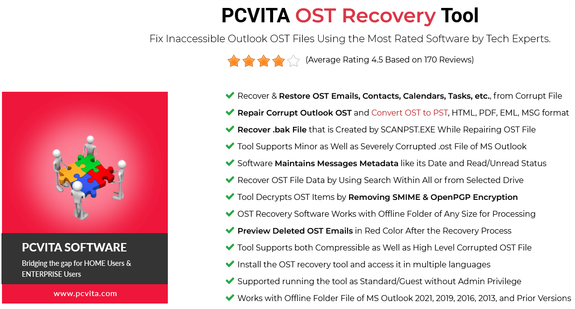 PCVITA OST Recovery Software