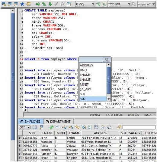 RazorSQL SQL Editor