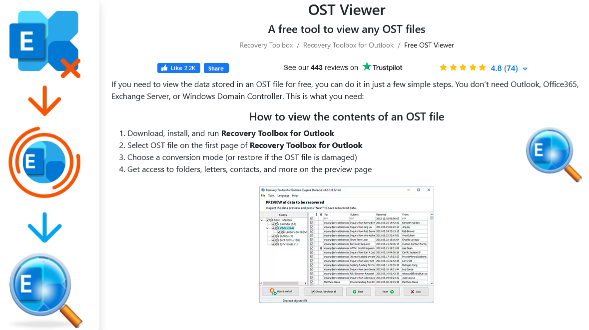Recovery Toolbox OST Viewer