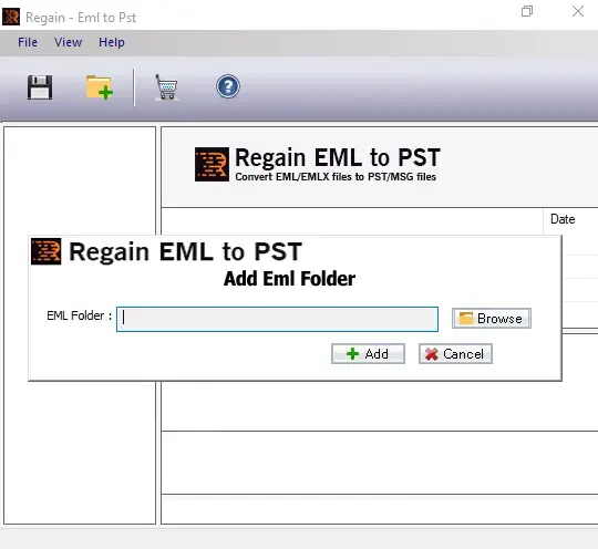 Regain EML to PST Converter