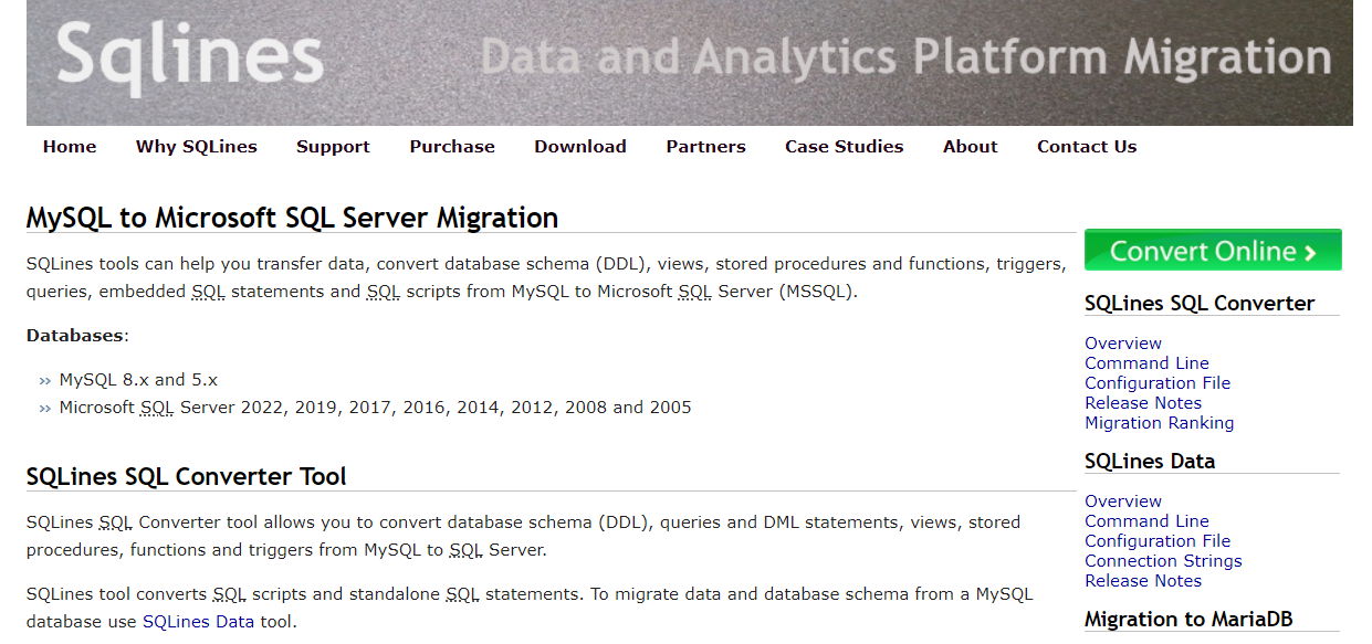 SQLines MySQL to Microsoft SQL Server Migration