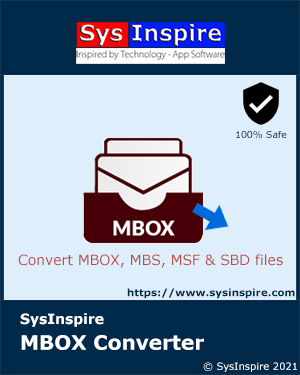 SysInspire MBOX to PST Converter