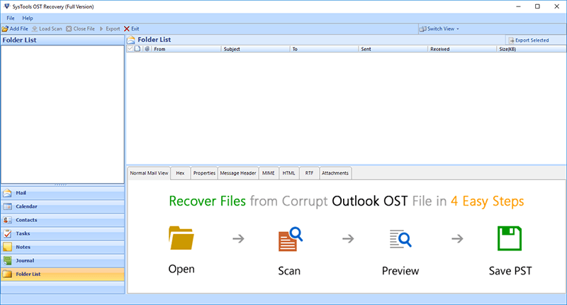 SysTools OST Recovery Tool