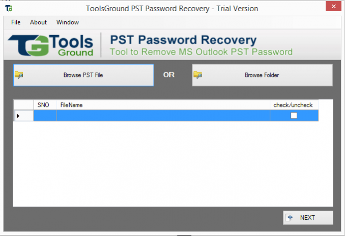 ToolsGround PST Password Recovery