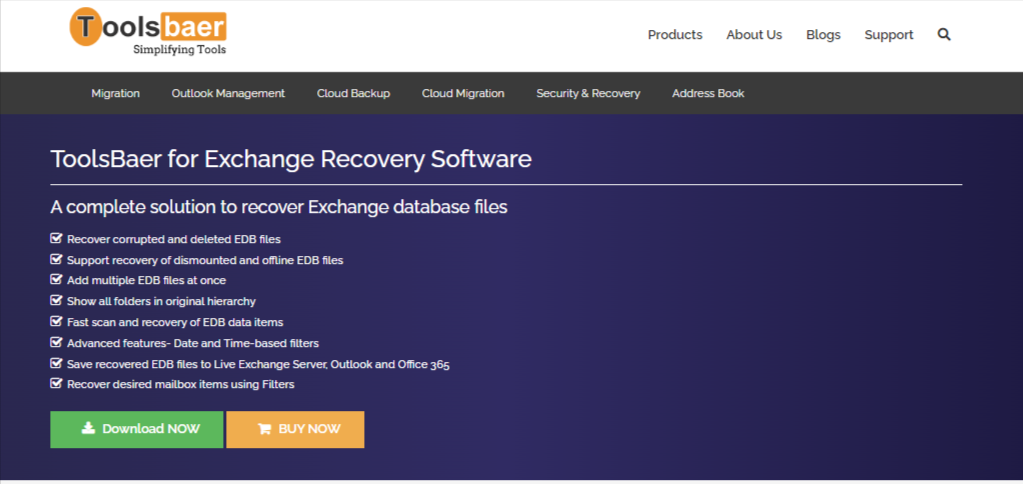 ToolsBaer Exchange Server Recovery