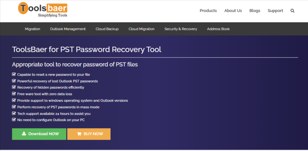 ToolsBaer PST Password Recovery