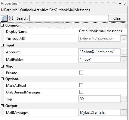 UiPath Outlook Email Automation