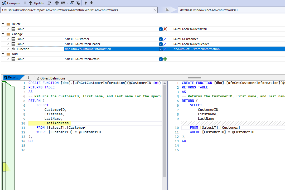 Visual Studio - SQL Server Data Tools
