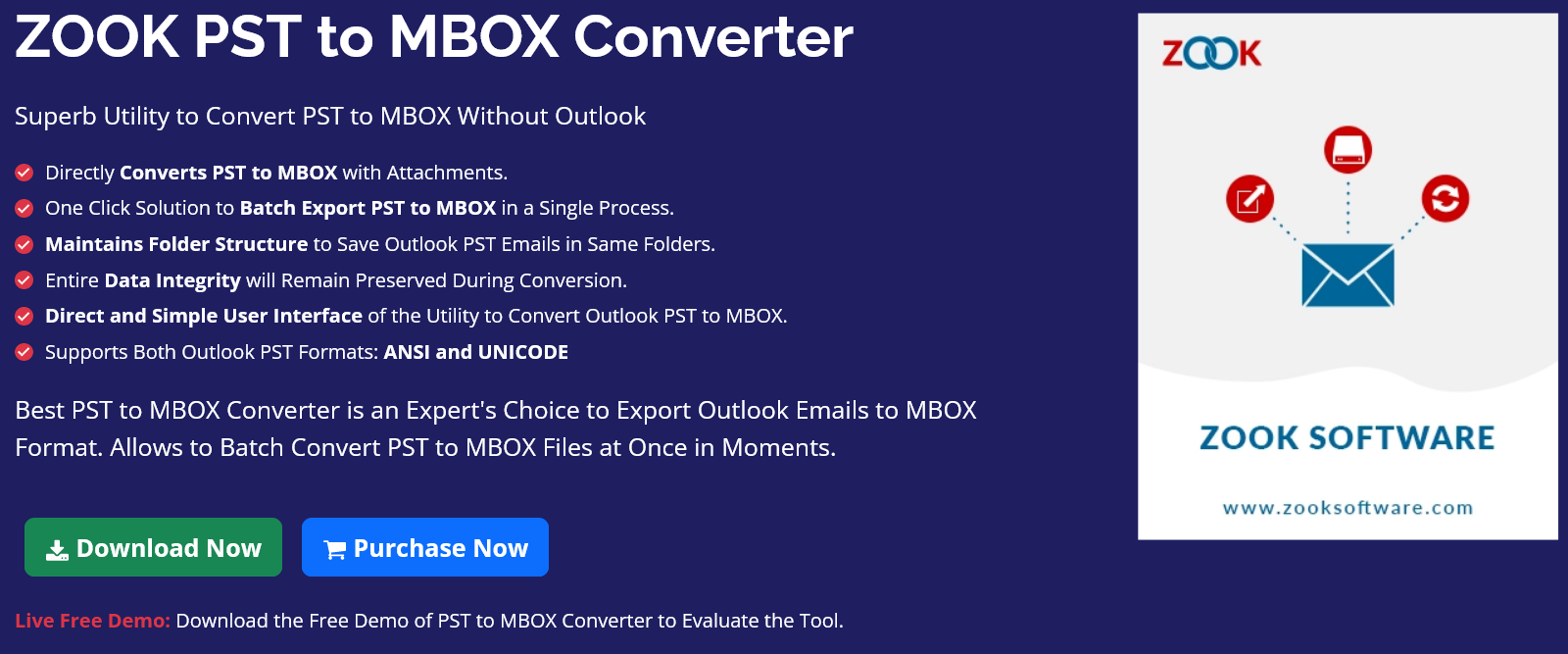ZOOK PST to MBOX Converter