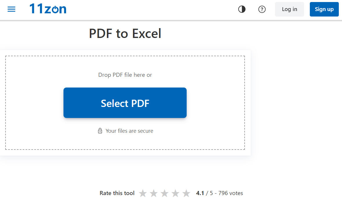 11zon PDF to Excel