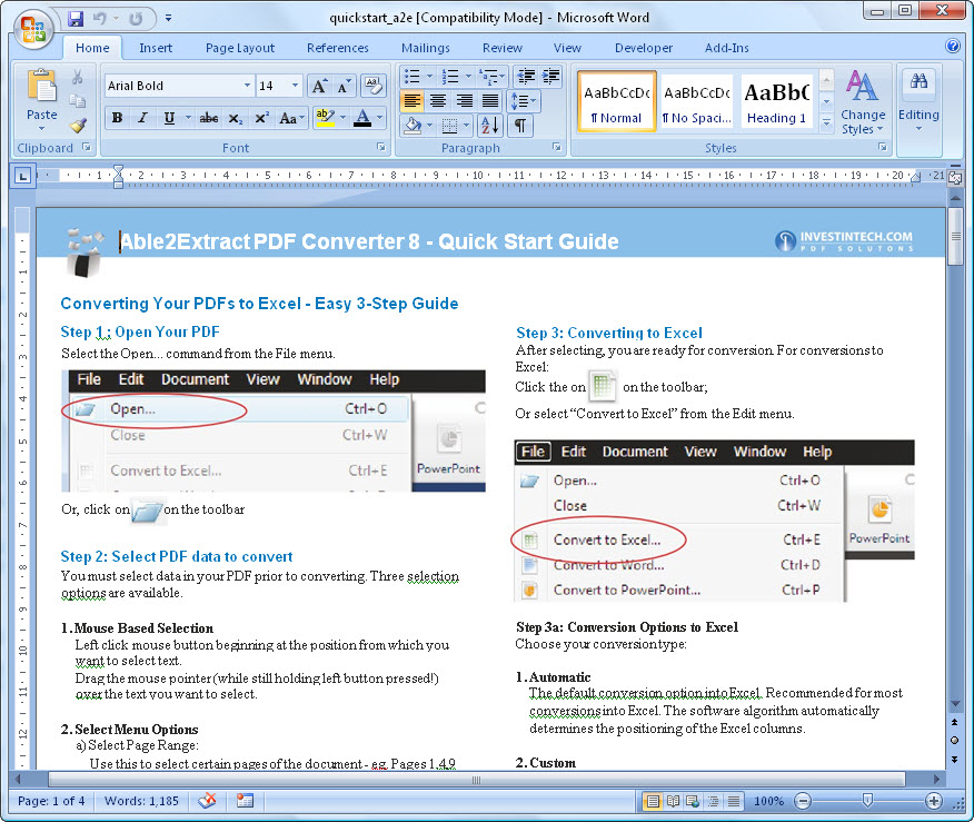 Able2Extract PDF To Word