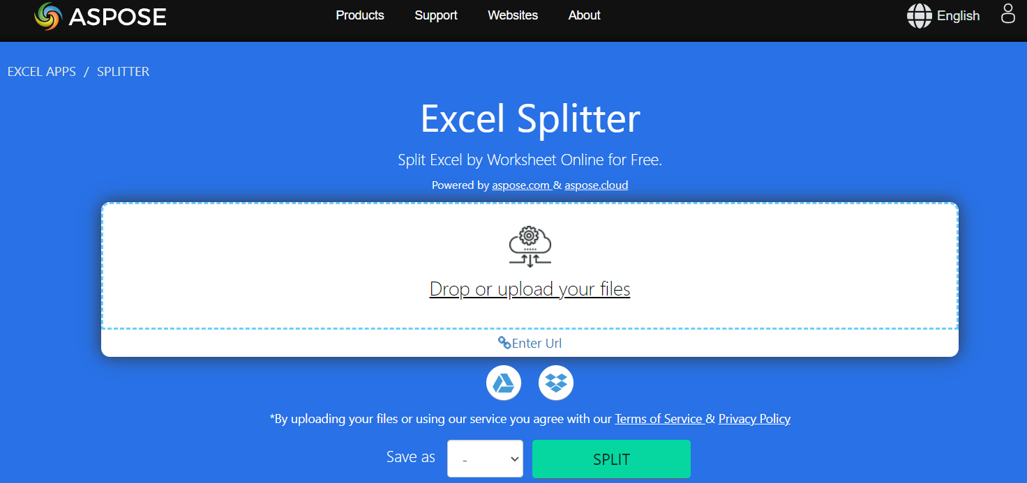 ASPOSE Excel Splitter