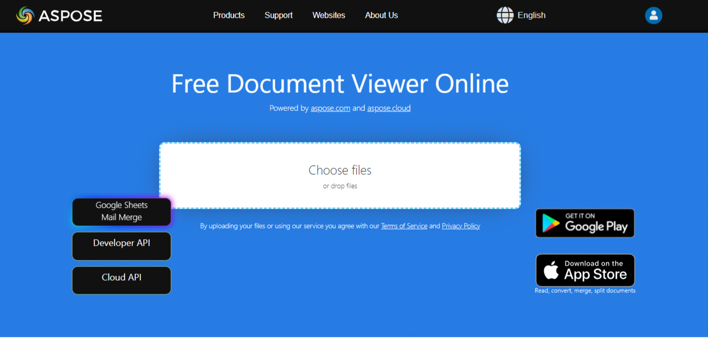 ASPOSE Free Document Viewer Online