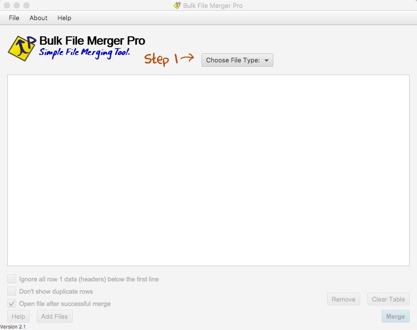 Bulk File Merger