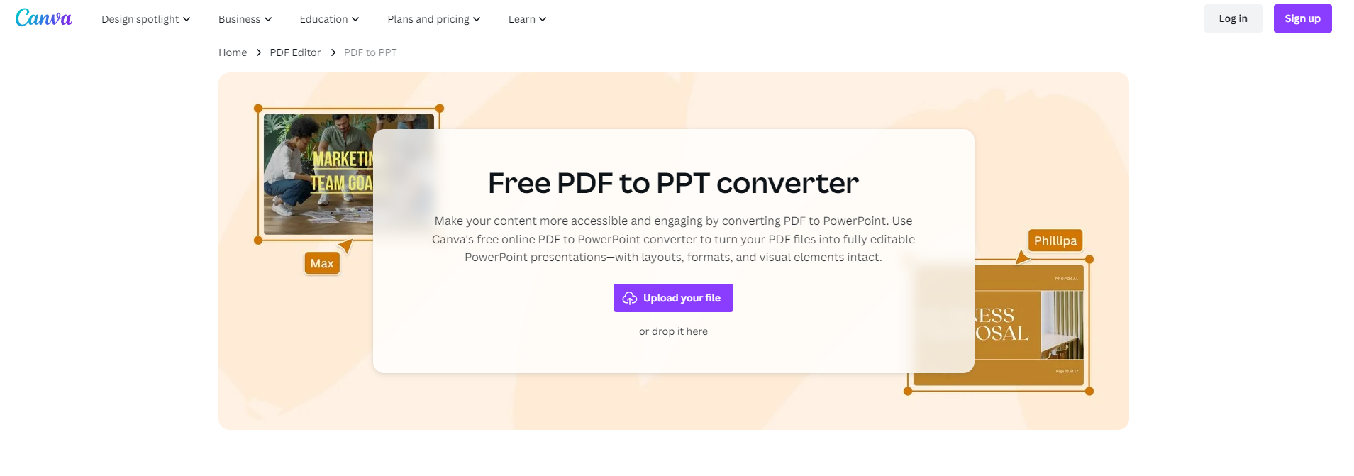 Canva Free PDF To PPT