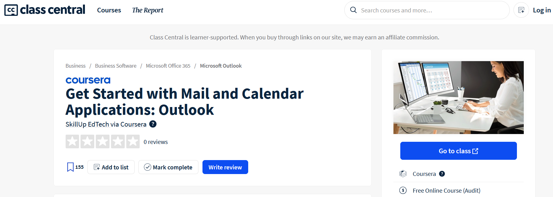 Get Started with Mail and Calendar Applications: Outlook - SkillUp EdTech via Coursera