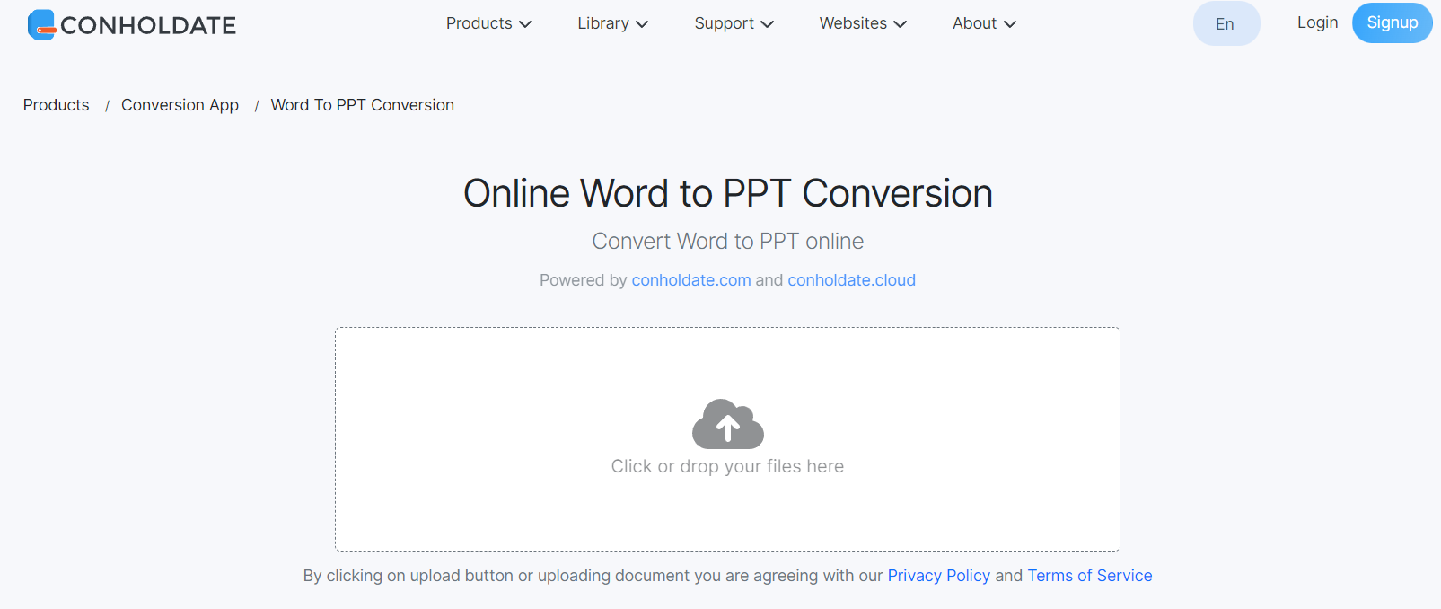 Conholdate Word to PPT Conversion