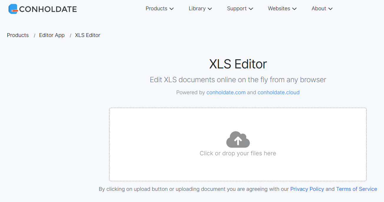 Conholdate XLS Editor