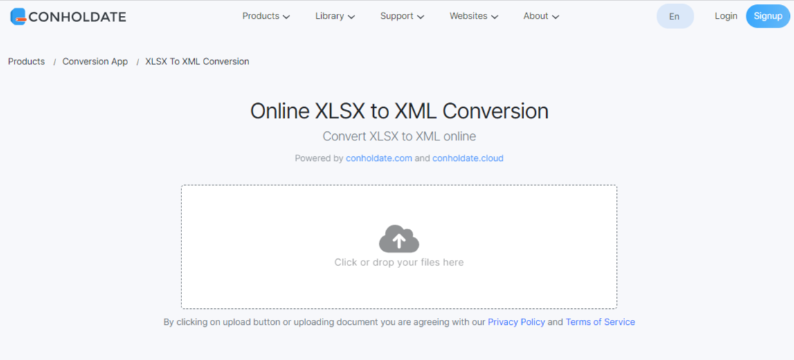Conholdate XLSX to XML Converter