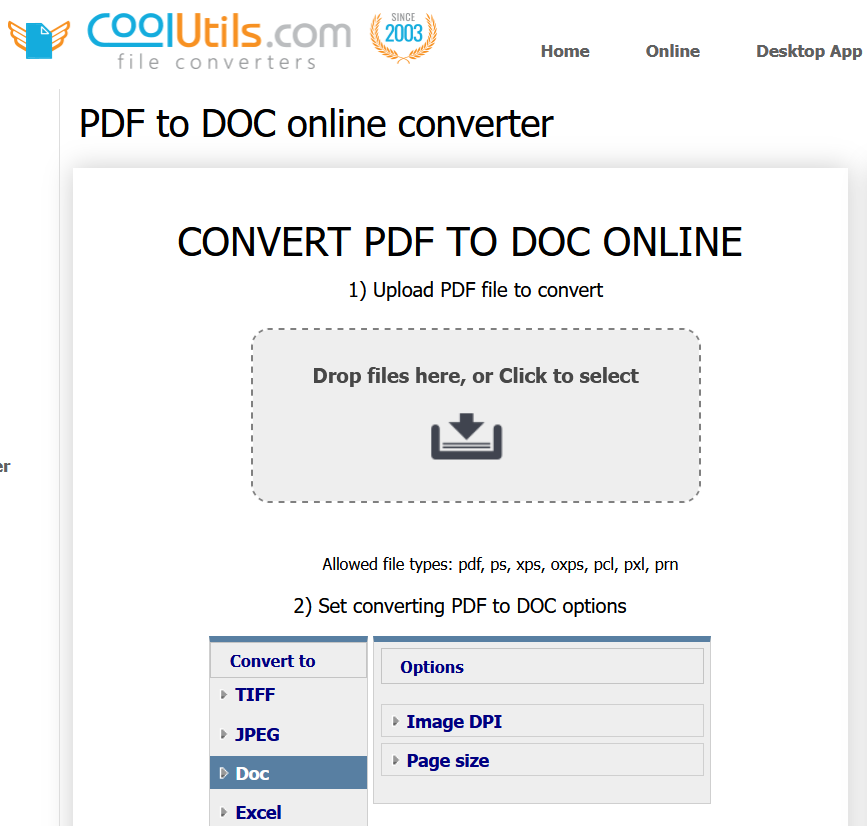 CoolUtils PDF To DOC