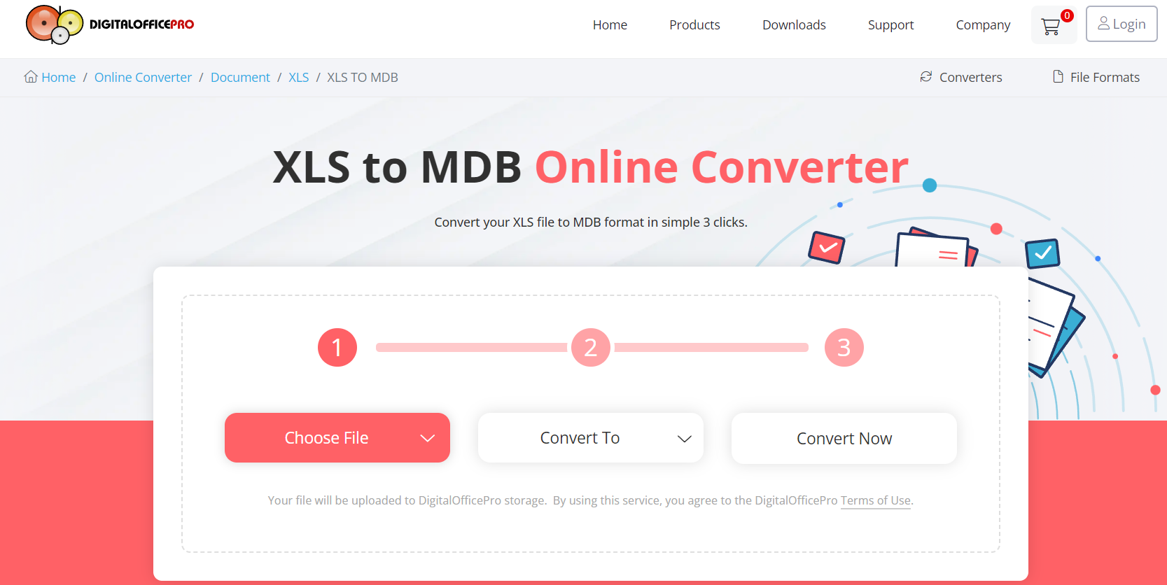 DigitalOfficePro XLS to MDB Online Converter