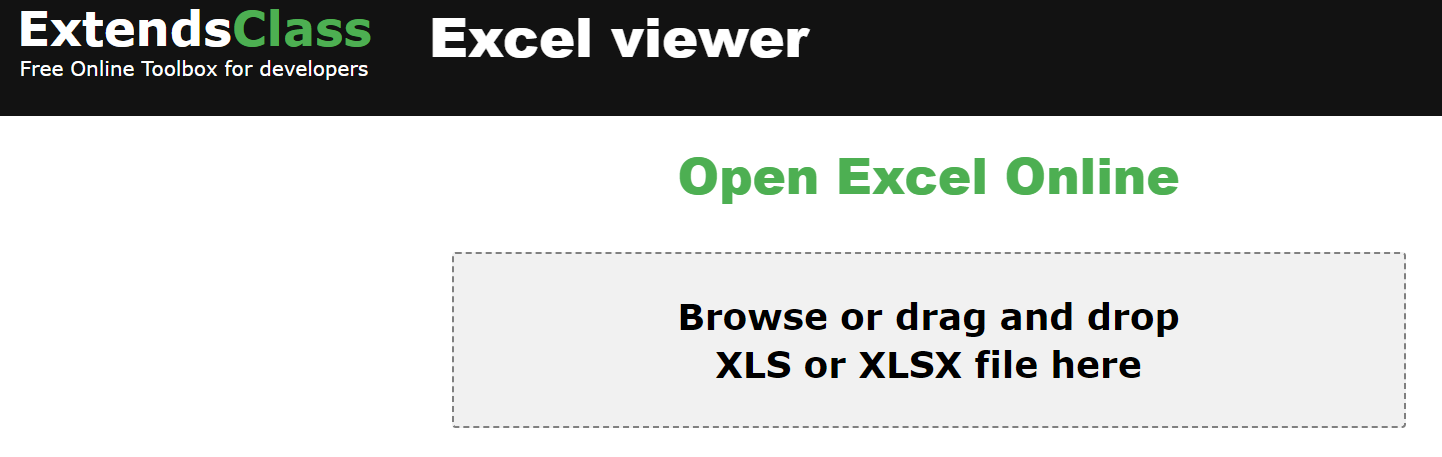 ExtendsClass Open Excel Online