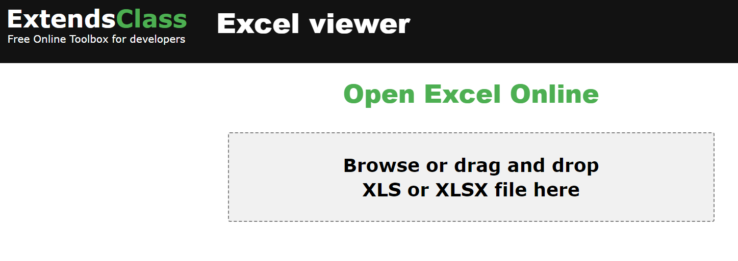 ExtendsClass Excel Viewer