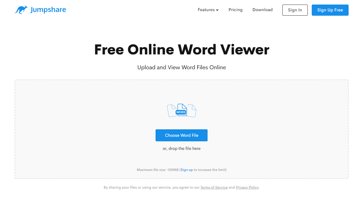 Jumpshare Free Online Word Viewer
