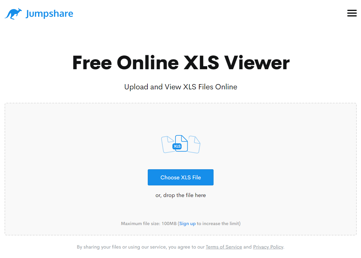 Jumpshare XLS Viewer