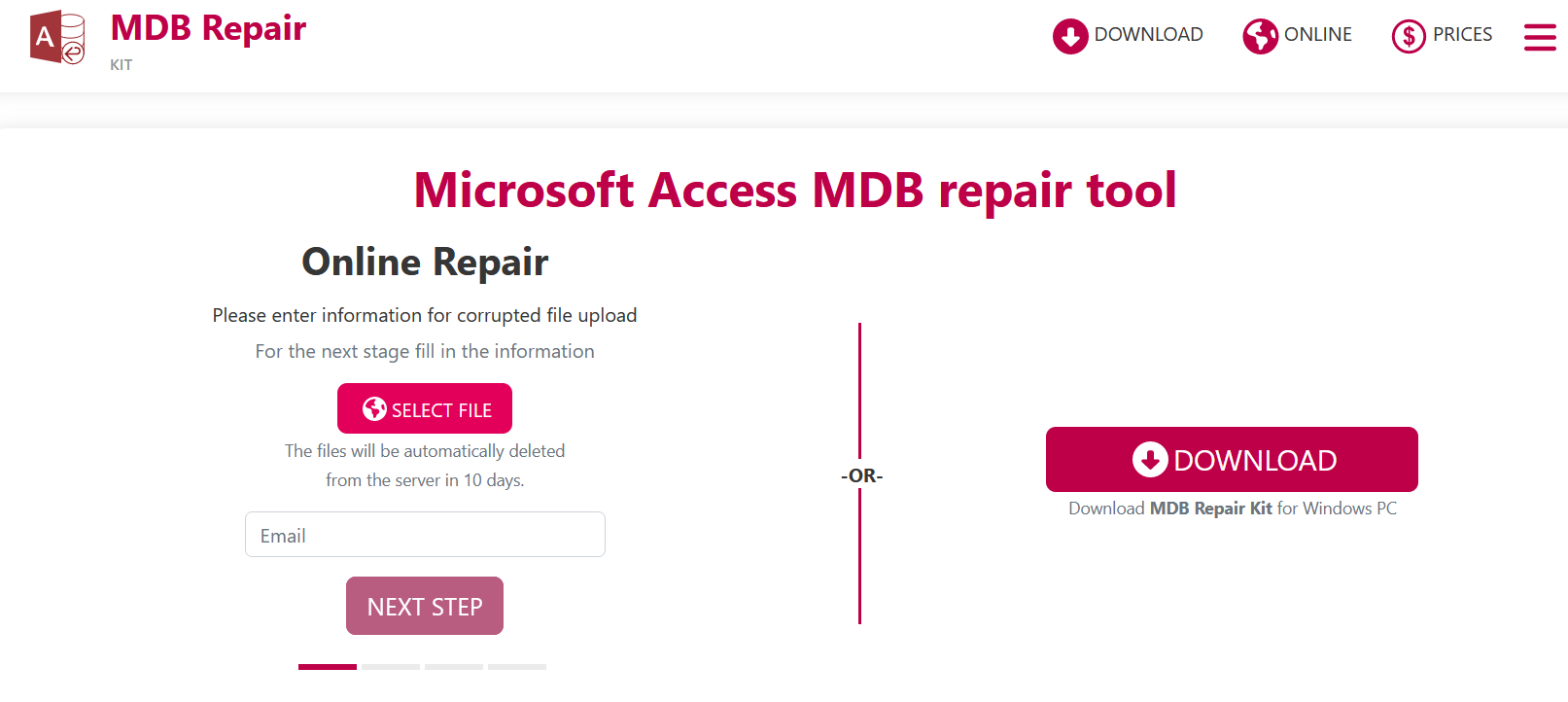 Microsoft Access MDB Repair Tool