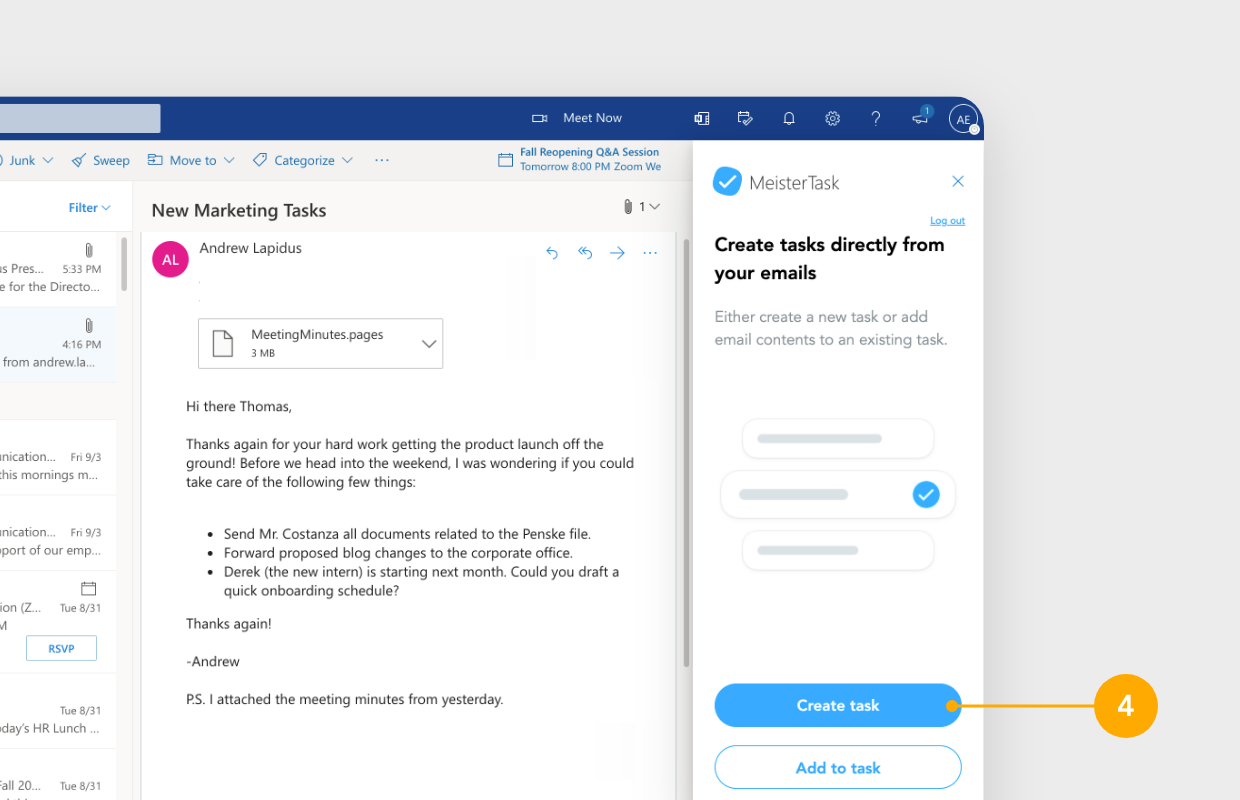 MeisterTask - Outlook Project Manager