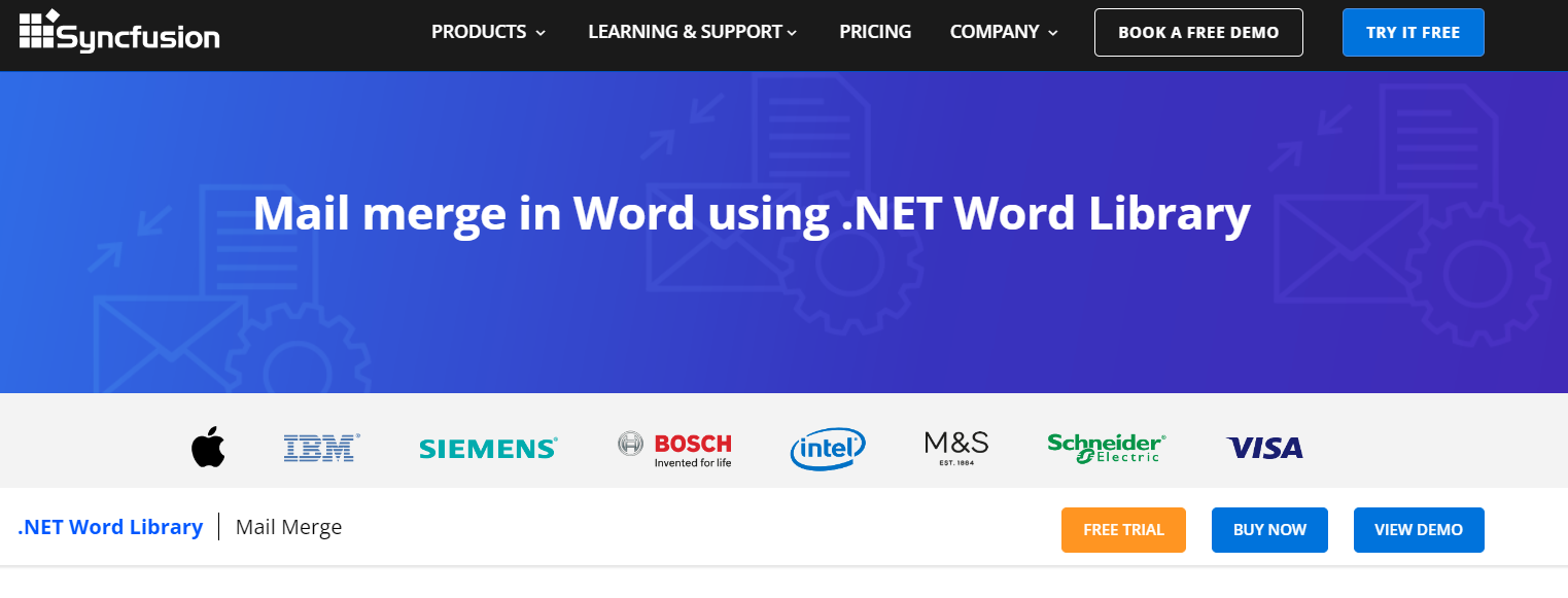 .NET Word library (DocIO)