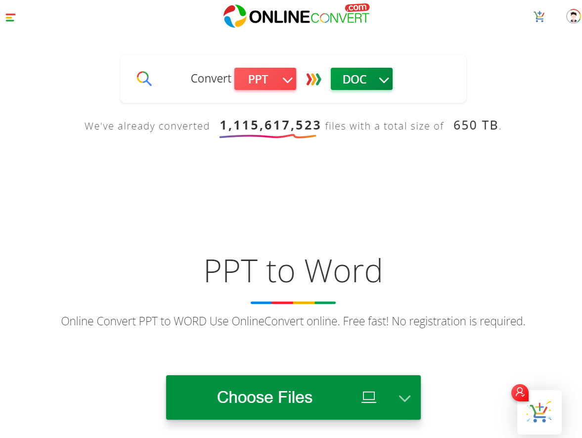 Online Convert PPT to WORD