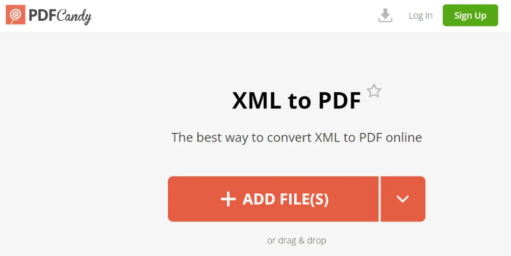 PDF Candy XML to PDF