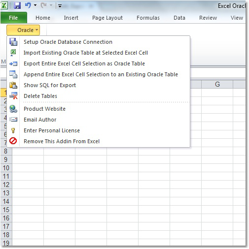 Sobolsoft Excel Oracle Import, Export & Convert Software