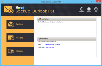 Yodot Outlook Backup