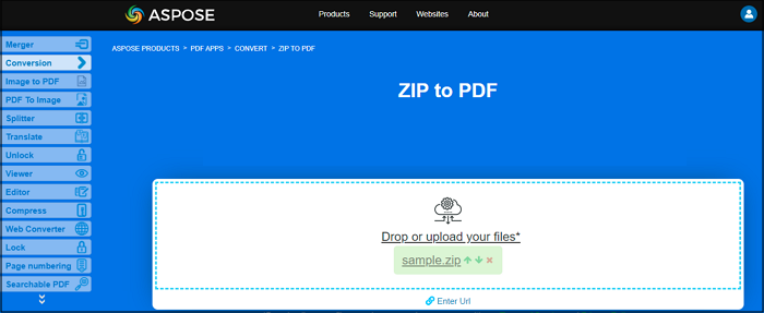 Aspose Convert ZIP To PDF