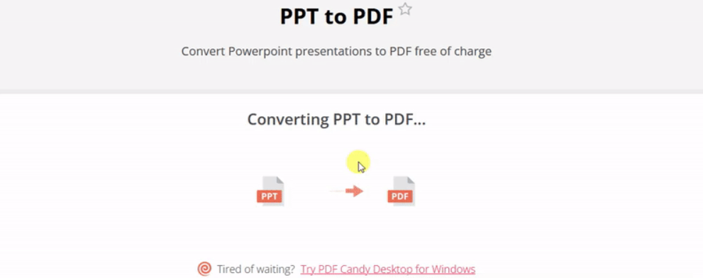 PDF Candy PPT to PDF