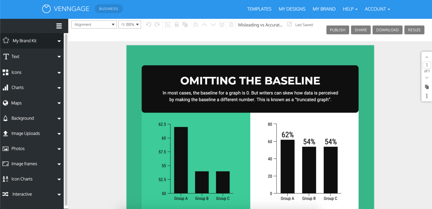 Venngage Free Online Graph Maker