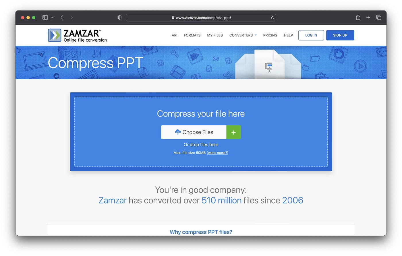 Zamzar Compress PPT