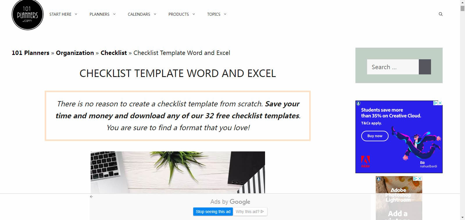101 Planners Checklist Template Word And Excel