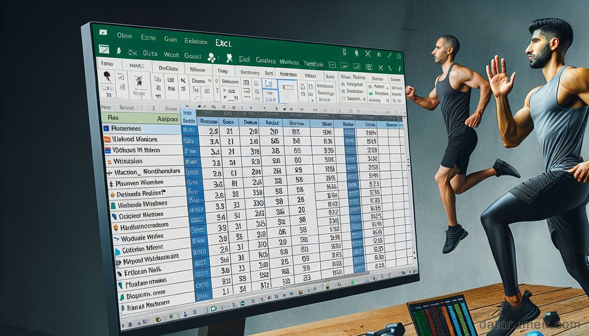 Excel Workout Template Fampidirana tranokala