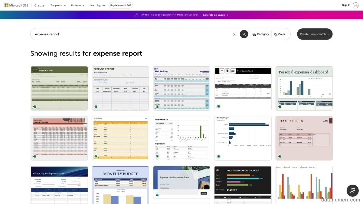 Microsoft Expense Report