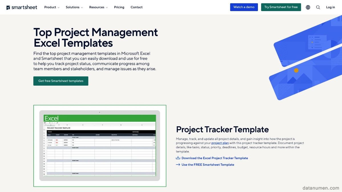 Smartsheet Project Management Excel Templates