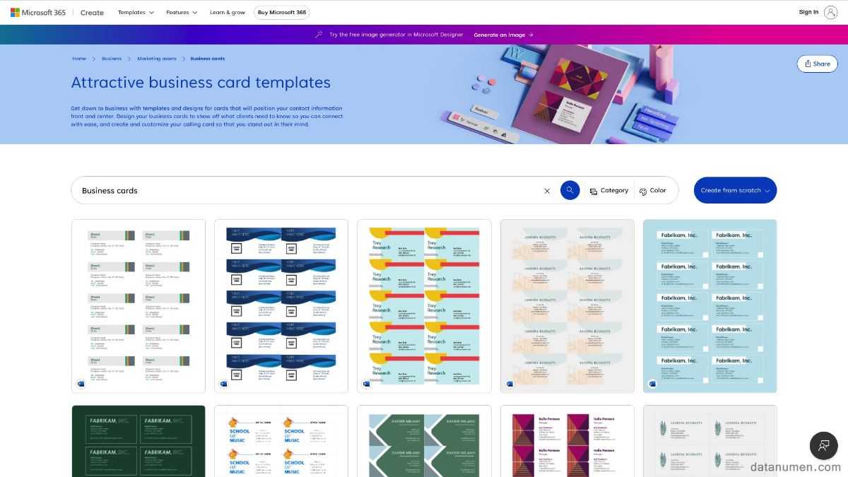 Microsoft Business Card Templates