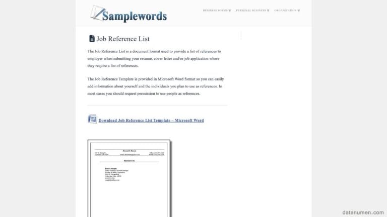 11 Best Word References Template Sites (2026) [FREE]