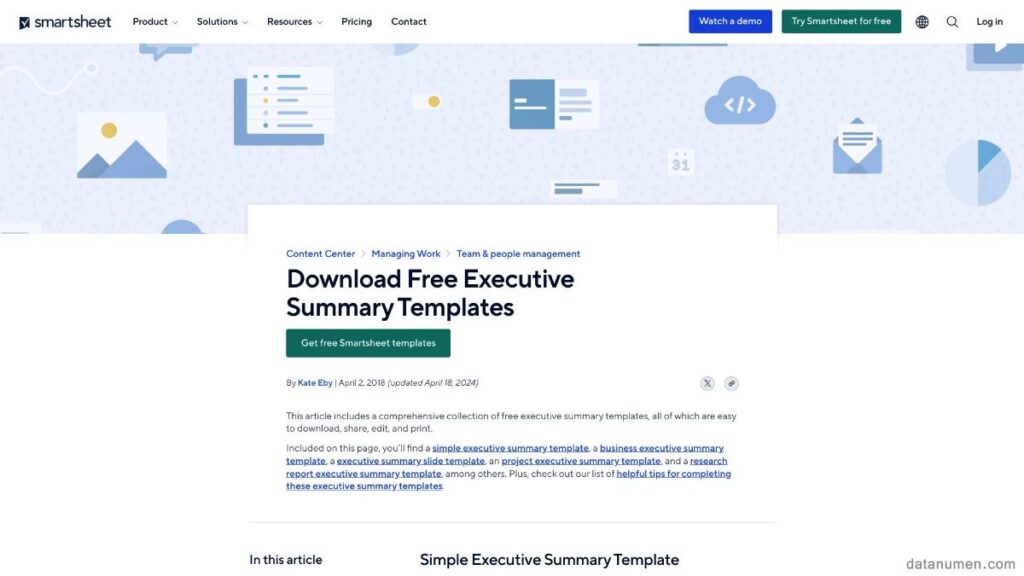 11 Best Word Executive Summary Template Sites (2024) [FREE]