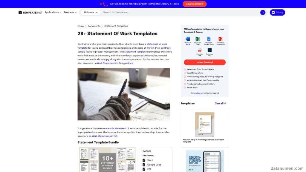 11 Best Word Statement of Work Template Sites (2026) [FREE]