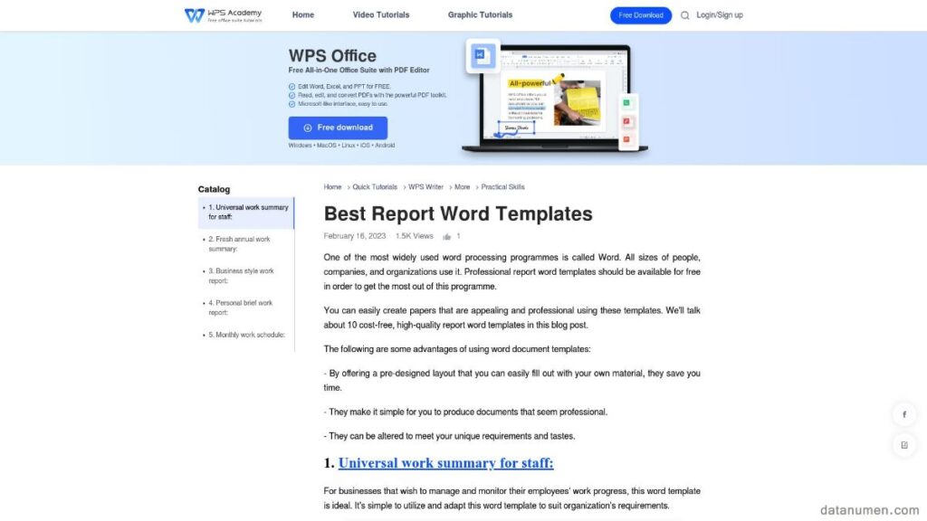 11 лучших сайтов шаблонов отчетов Word (2024 г.) [БЕСПЛАТНО]