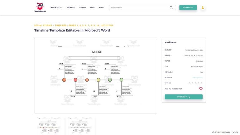 11 Best Word Timeline Template Sites (2026) [FREE]